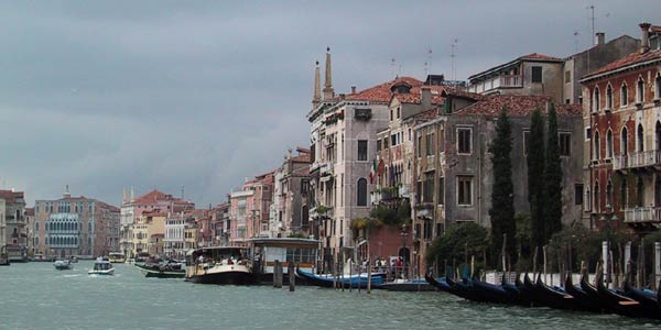 venice in the rain